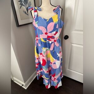 Mister Zimi Vibrant Floral Midi Dress